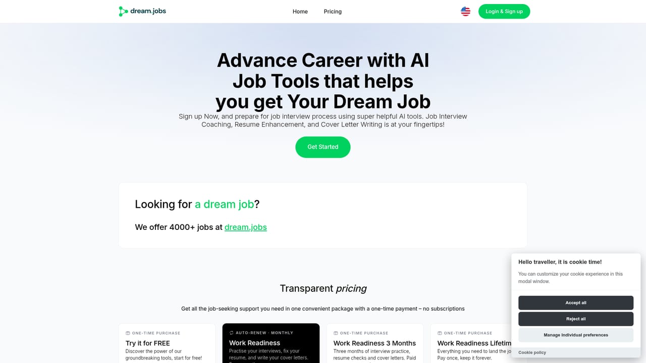 Dreamjobs — Prepare with the interview tools