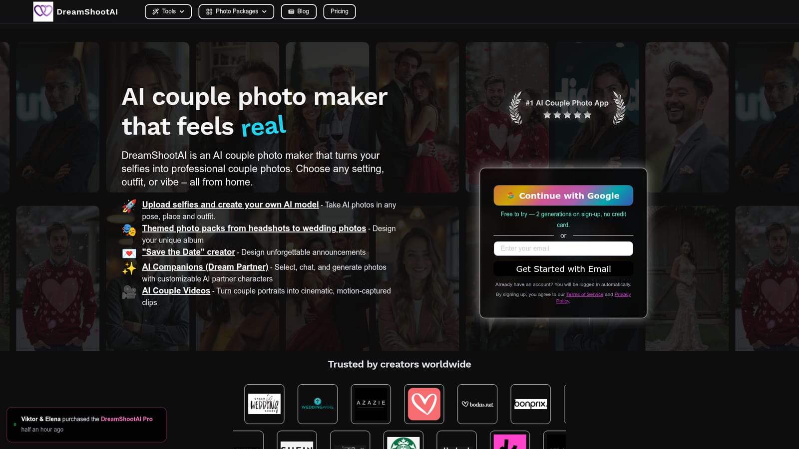DreamShootAI — Create an account
