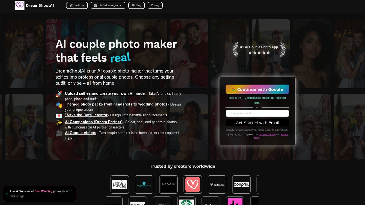 DreamShootAI — Top up credits for more shoots