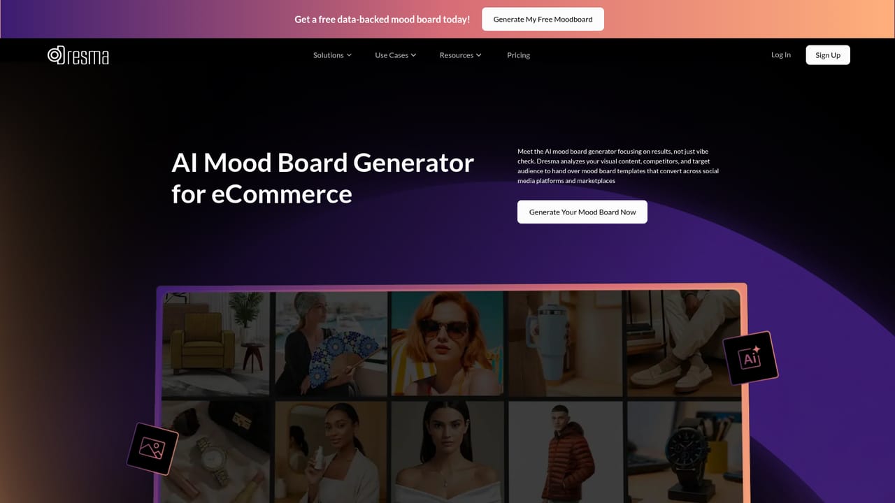 Dresma — Review the AI mood board tool