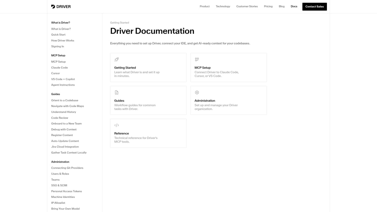 Driver AI — Point an MCP client at Driver