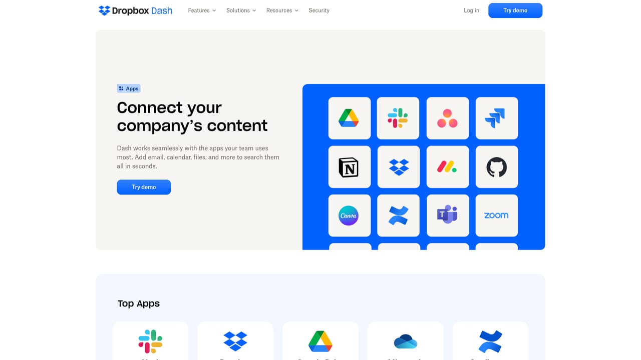 Dropbox Dash — Connect the apps your team works in