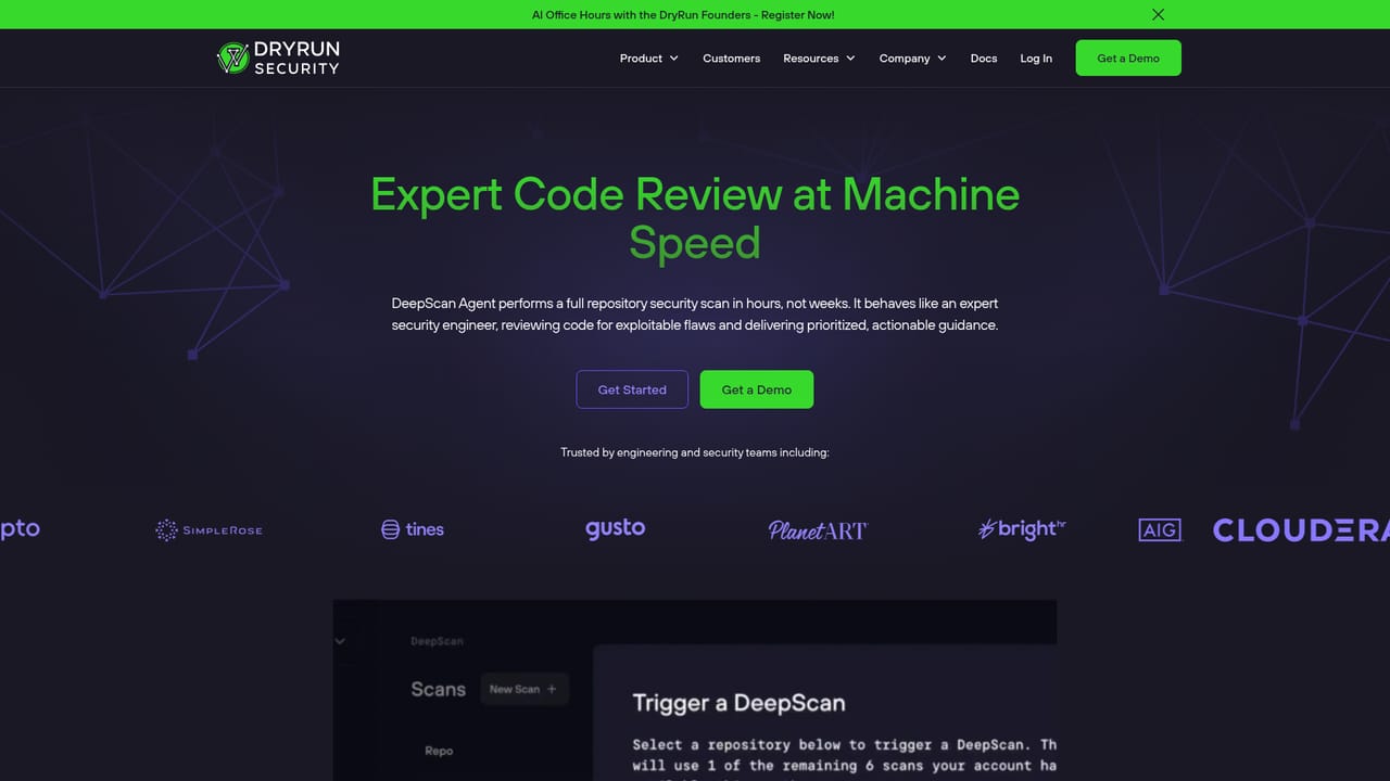 DryRun Security — Run a DeepScan baseline of the repository