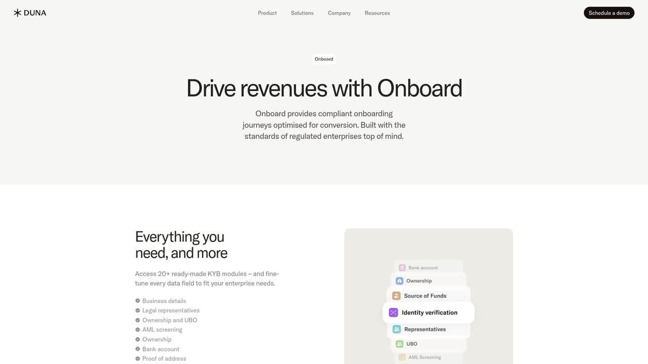 Duna — Match the product to your use case