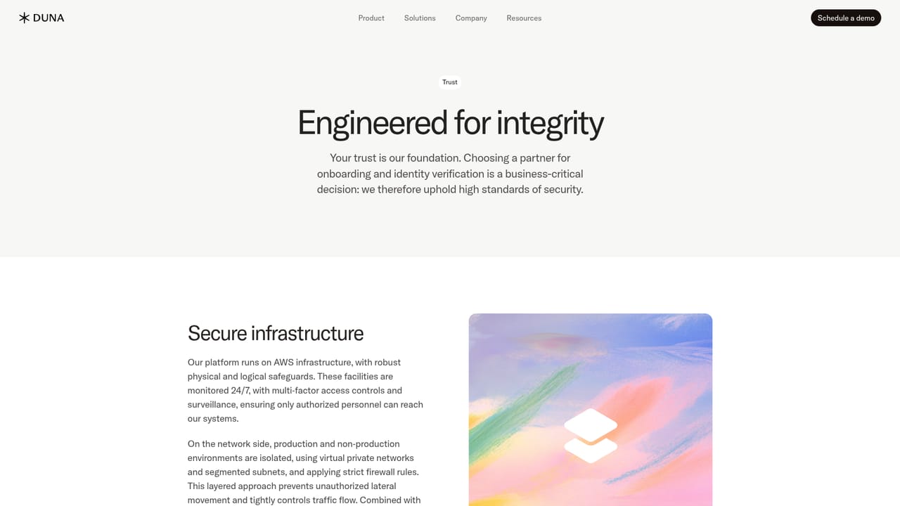 Duna — Review the audit and trust documentation