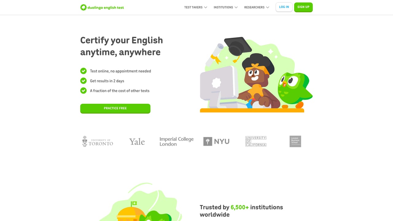 Duolingo — Consider English certification