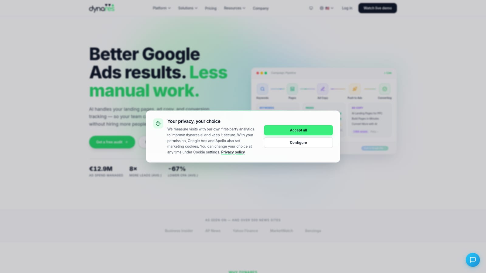 Dynares — Set up your brand profile
