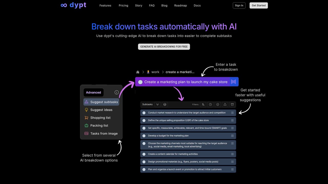 Dypt — Let AI suggest missing steps