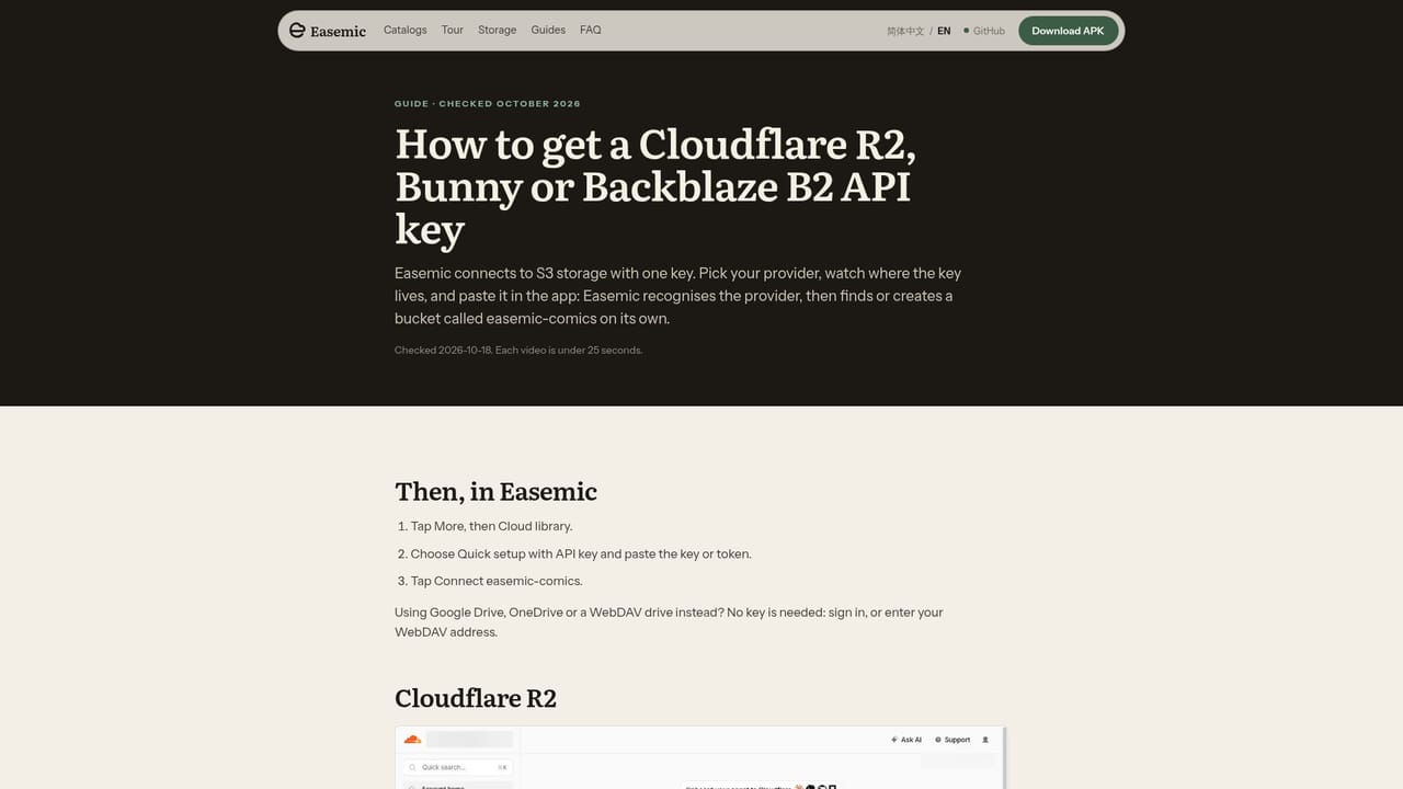Easemic — Connect your own cloud storage