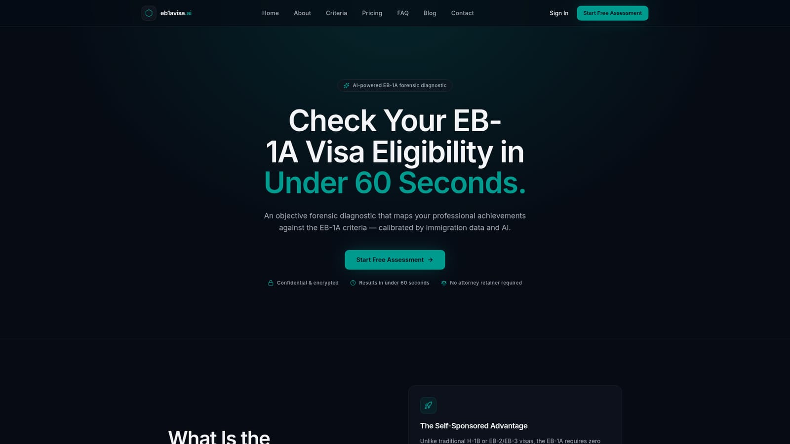 eb1avisa.ai — Start the free assessment