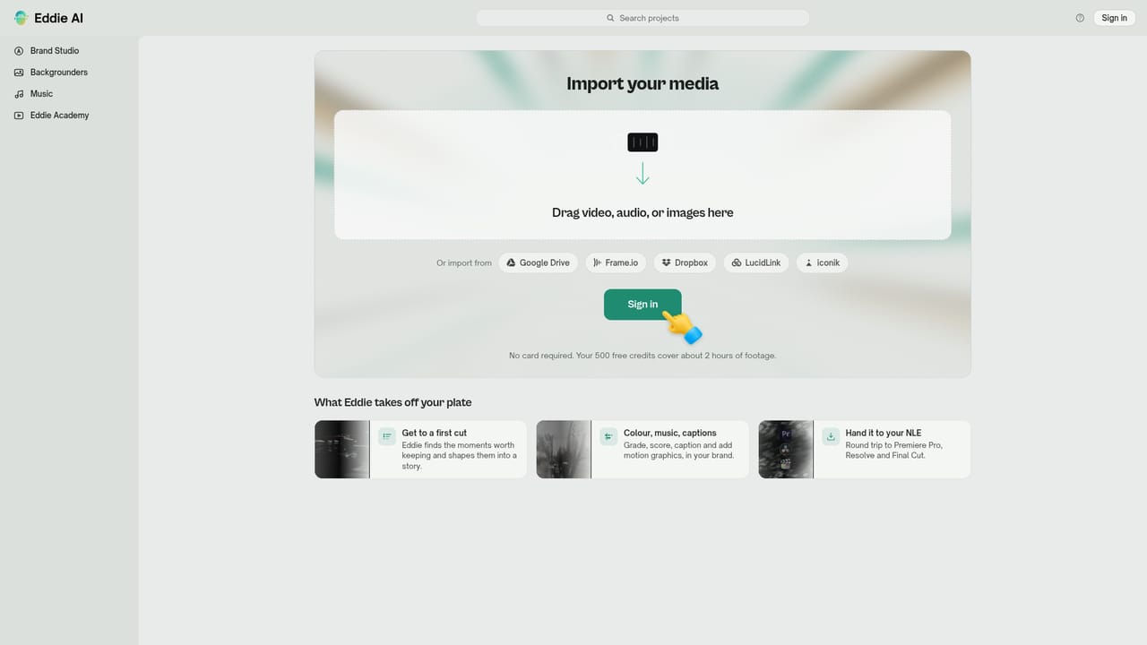 Eddie AI — Create an account and claim the free credits