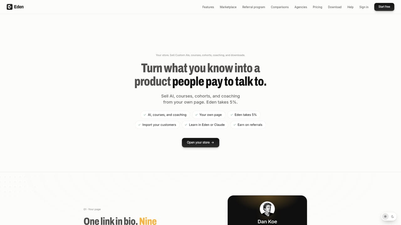 Eden AI — Turn on monetization features