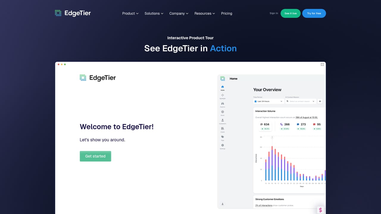 EdgeTier — See the platform in action