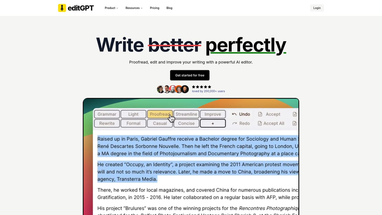 editGPT — Define a custom prompt for your style