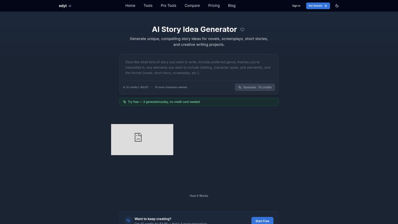 Edyt.ai Emoji Story Generator — Try related Edyt tools