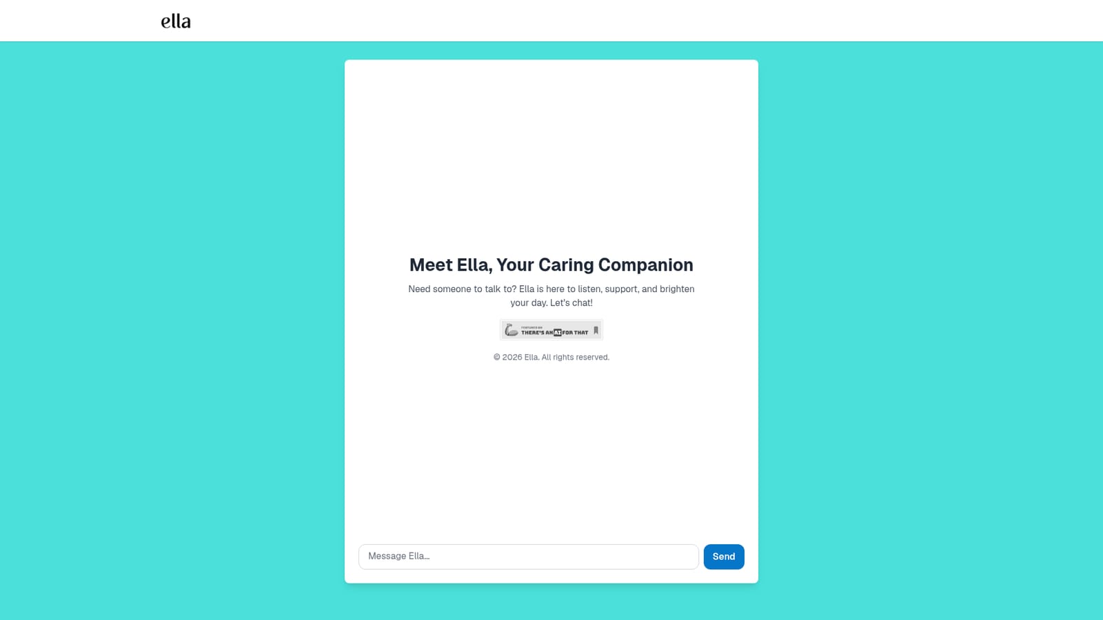 Ella — Open the Ella homepage