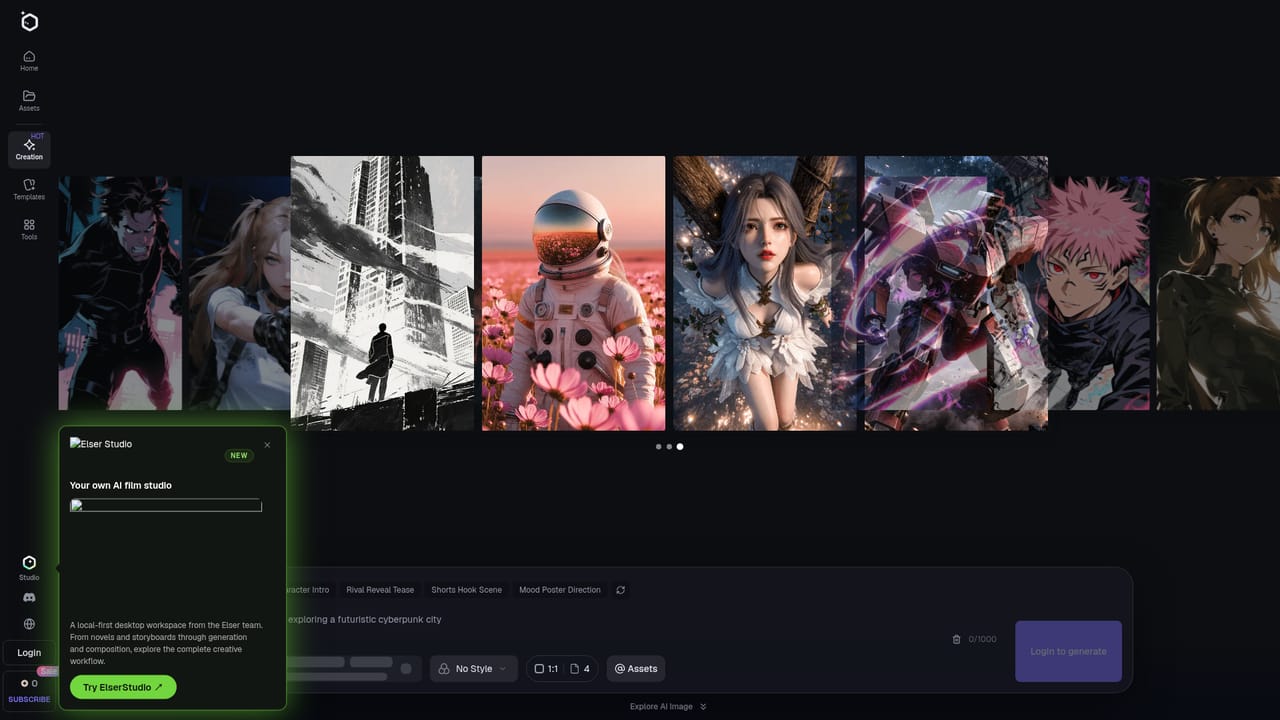 Elser AI — Open the anime generator