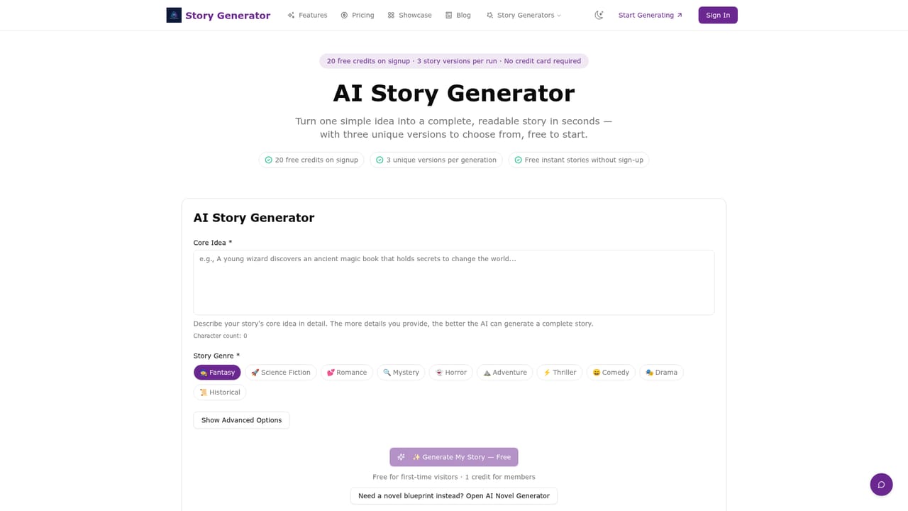 Emoji Story Generator by AIStoryWriter — Expand or continue the story