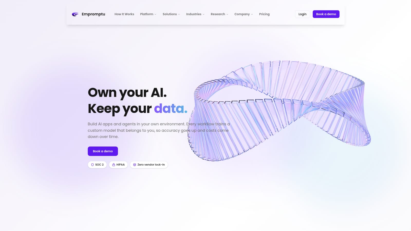 Empromptu — Book a demo and scope your first app