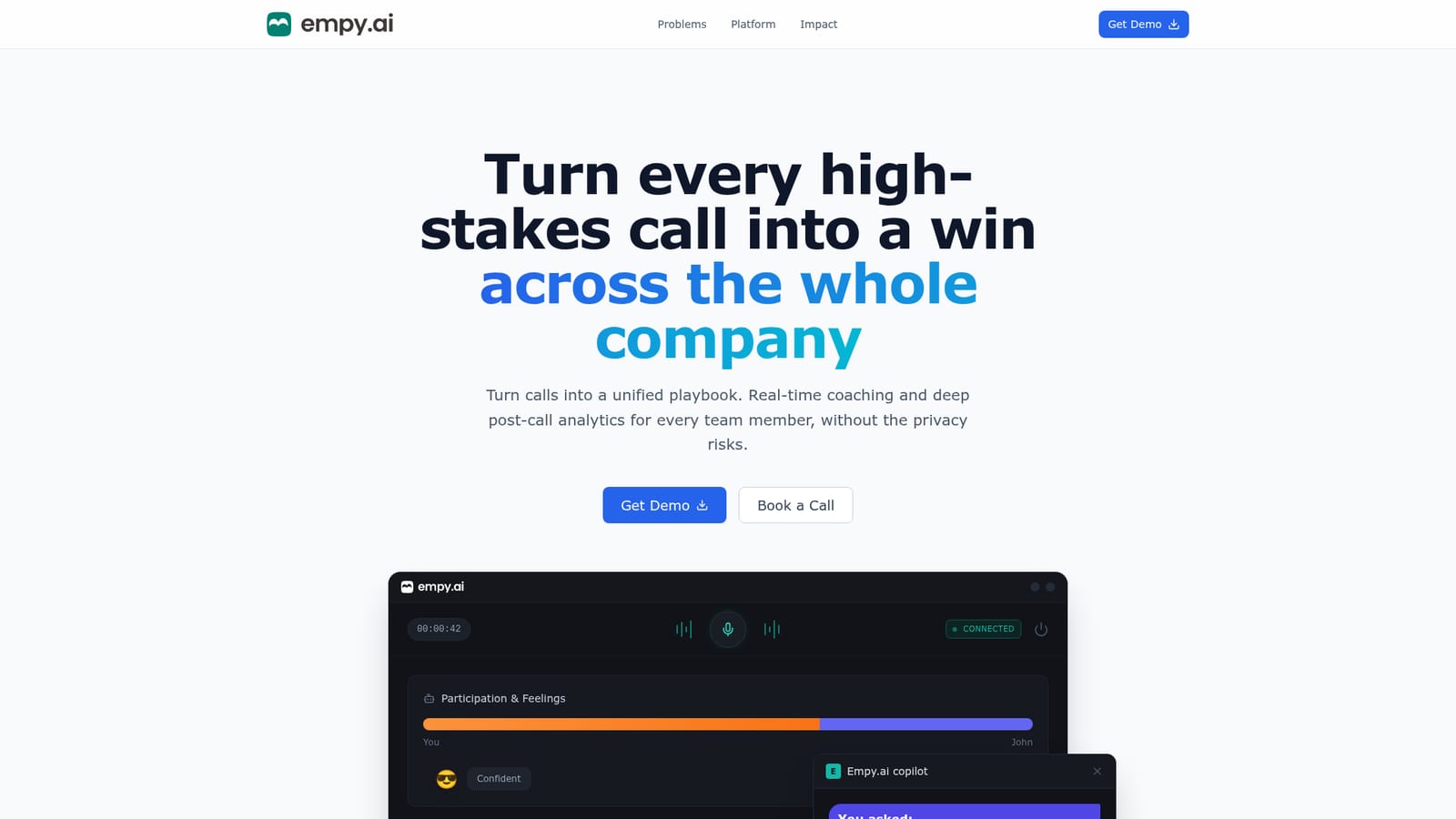 Empy — Book a demo and scope a pilot