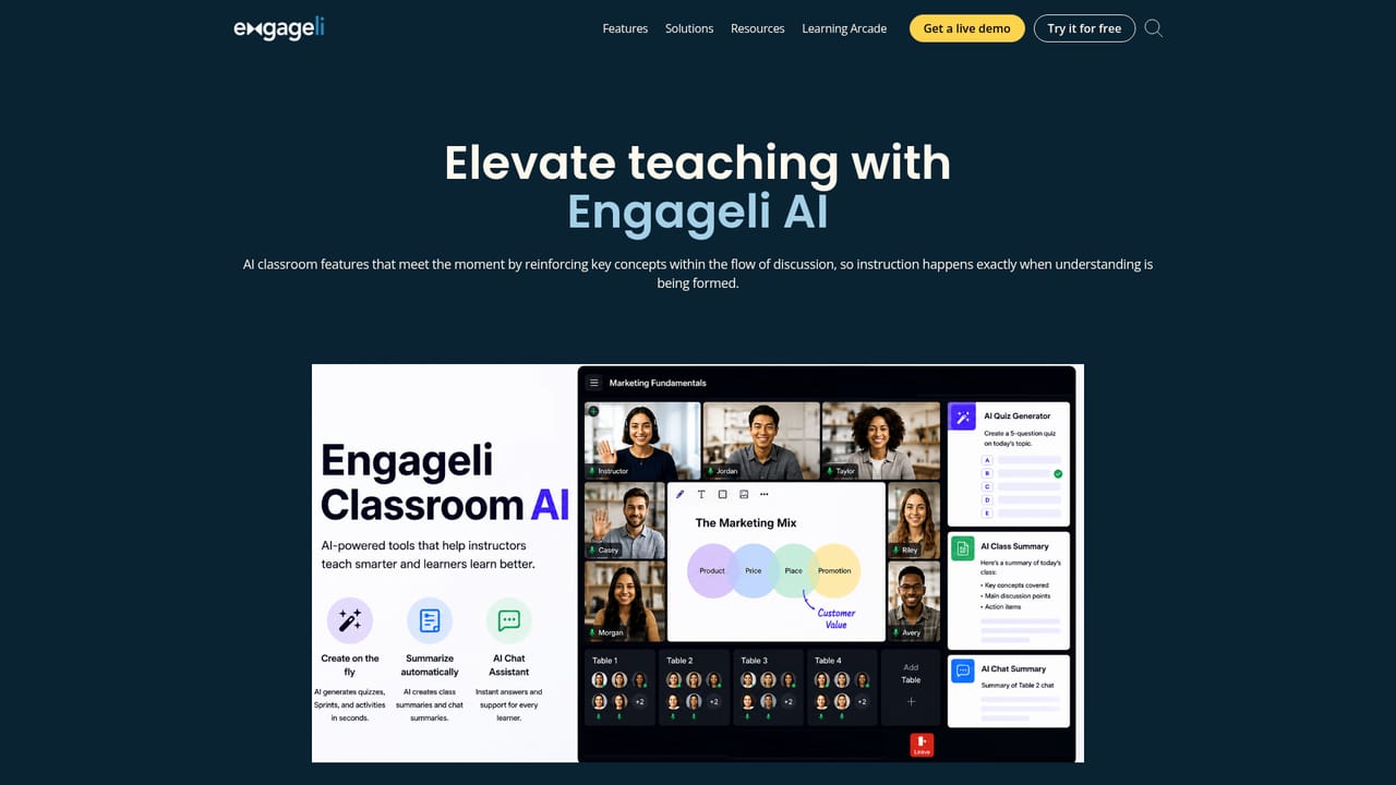 Engageli AI — Review the AI classroom suite
