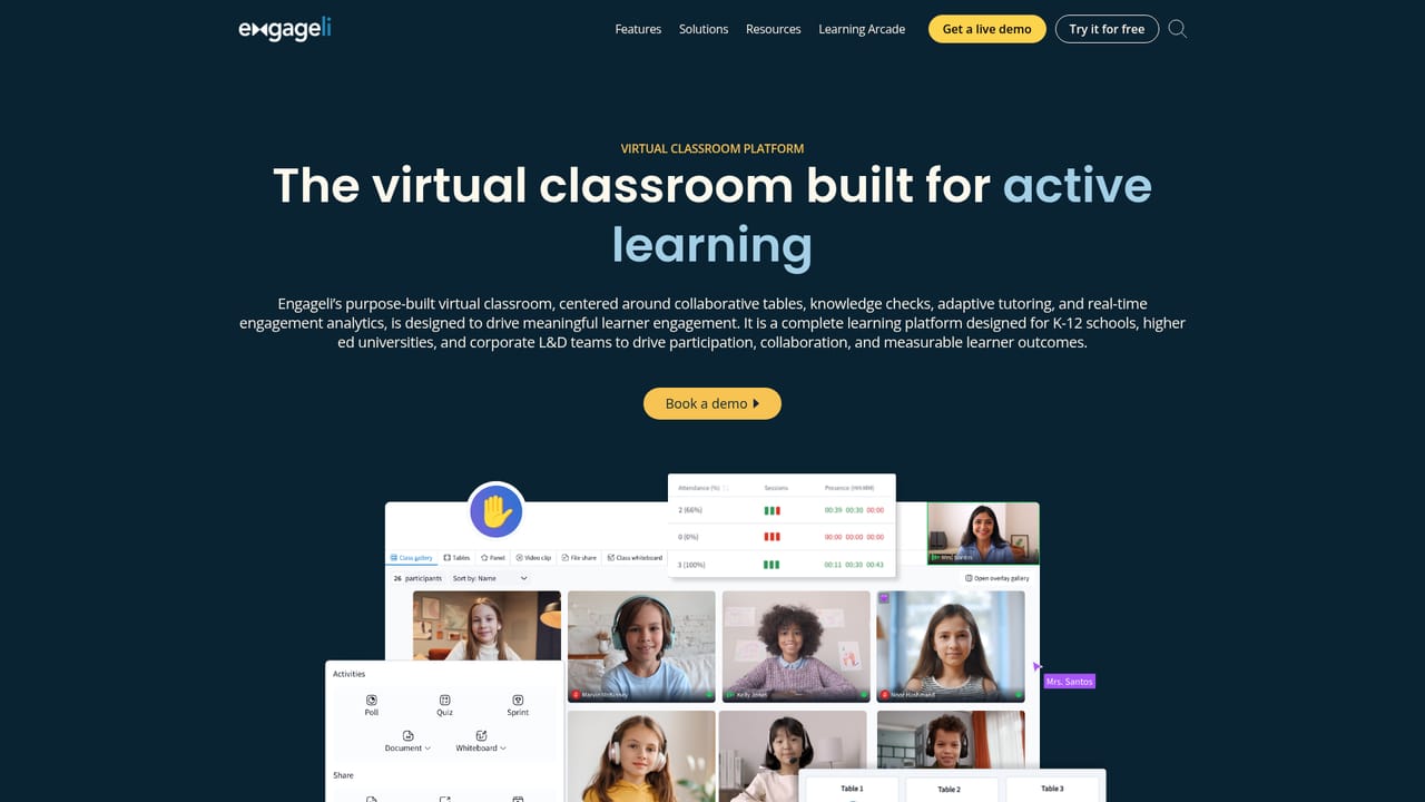 Engageli AI — Set up the virtual classroom