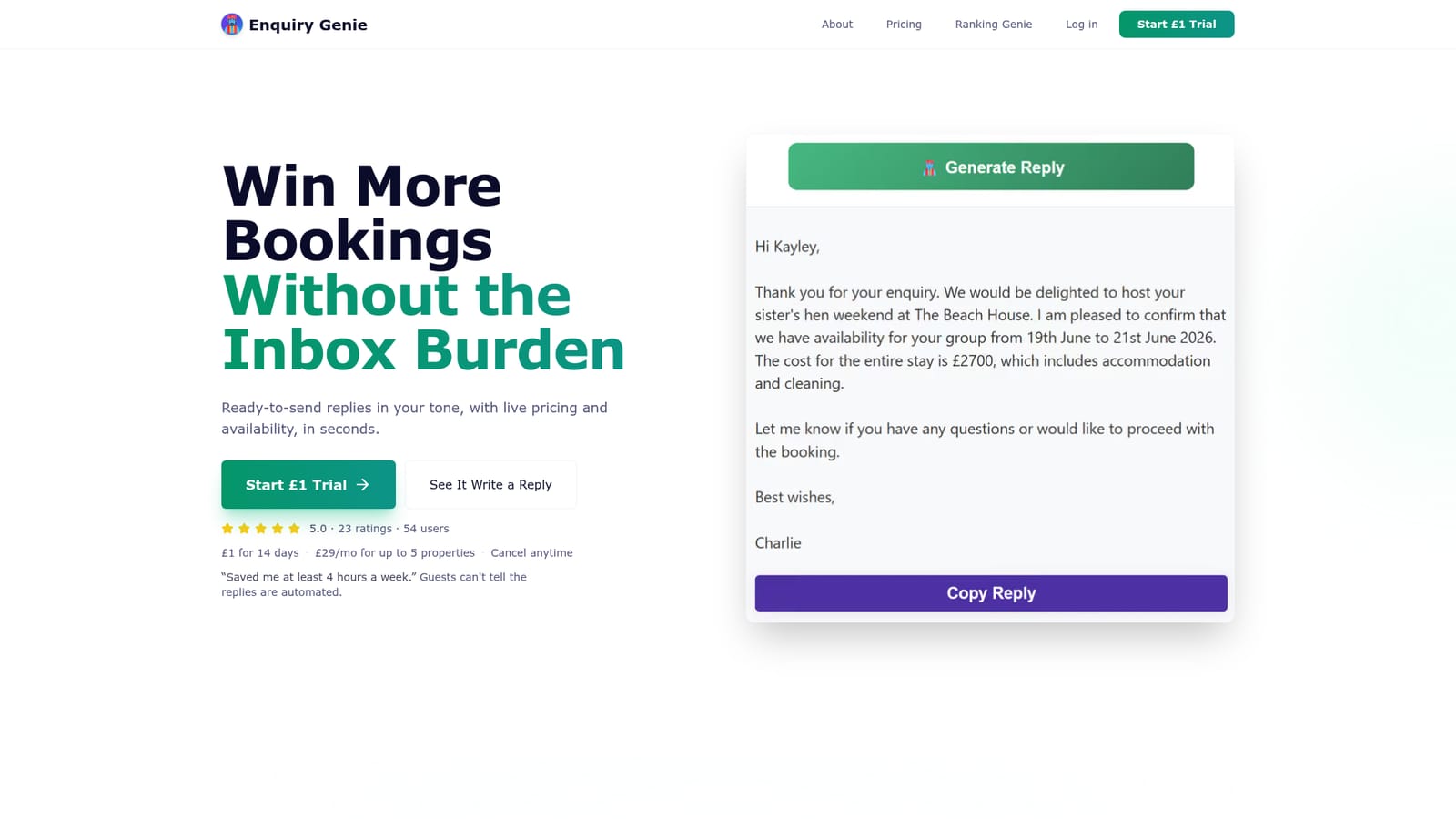 Enquiry Genie — Install the Chrome extension
