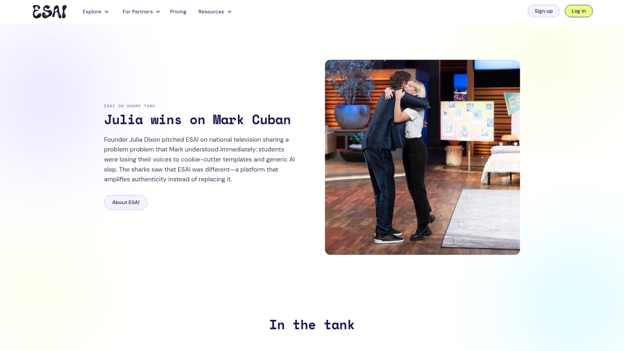 ES.AI — See the Shark Tank feature
