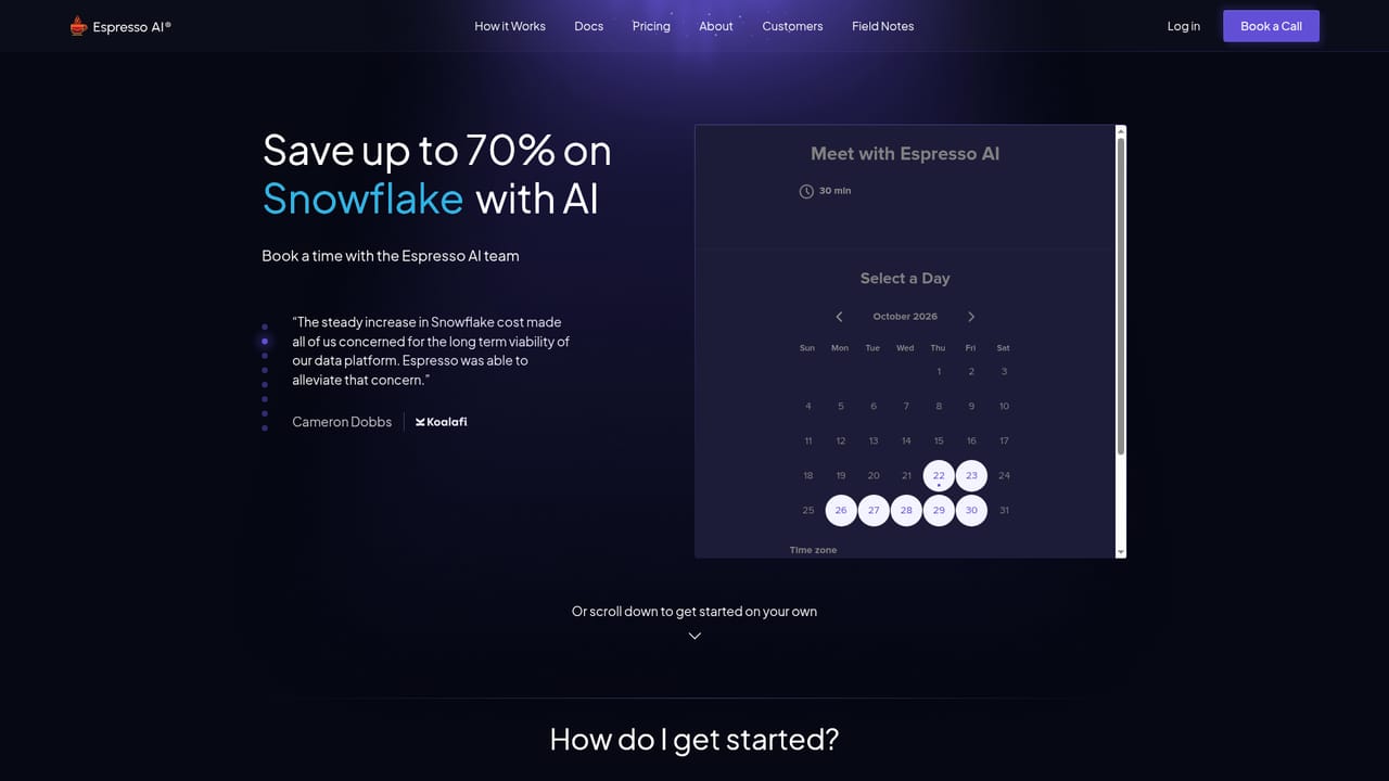 Espresso — Walk through a guided demo