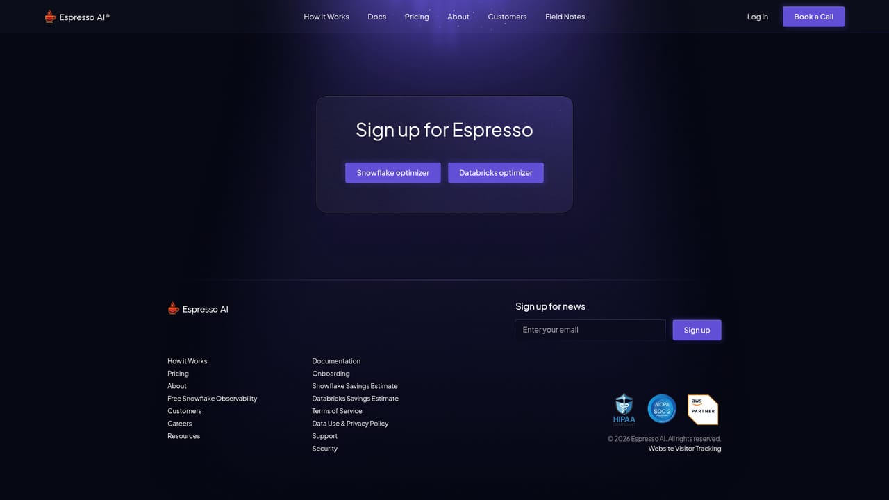 Espresso — Run the setup script