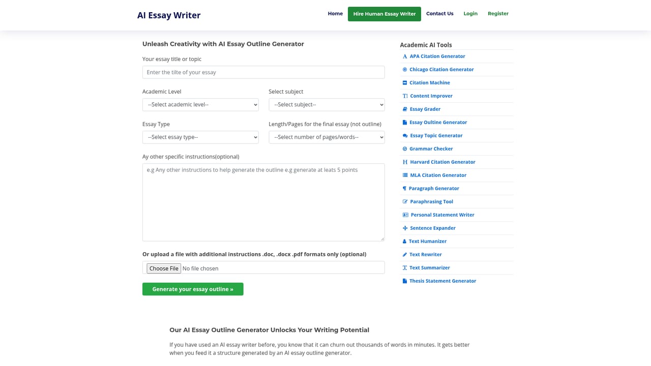 Essay Writer App — Plan before you draft