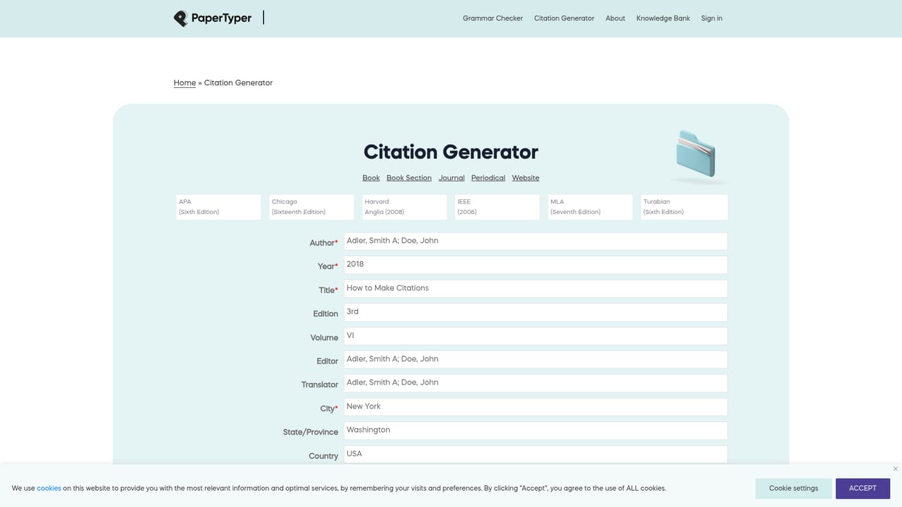 Essay Writer by Papertyper — Build the reference list