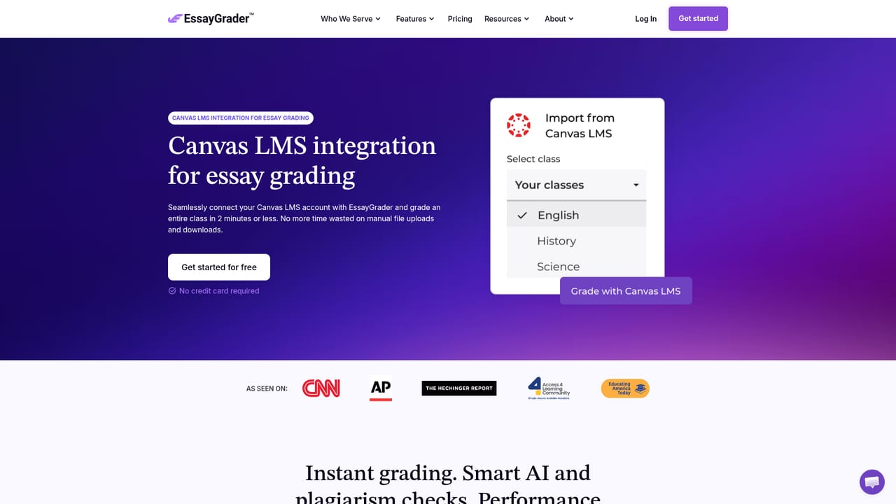 EssayGrader — Publish back to the LMS