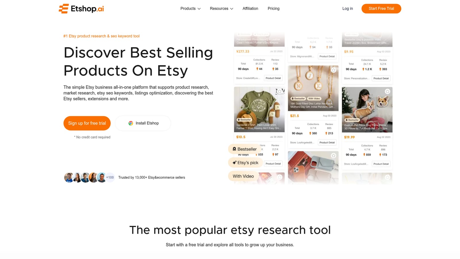 Etshop — Create an Etshop account
