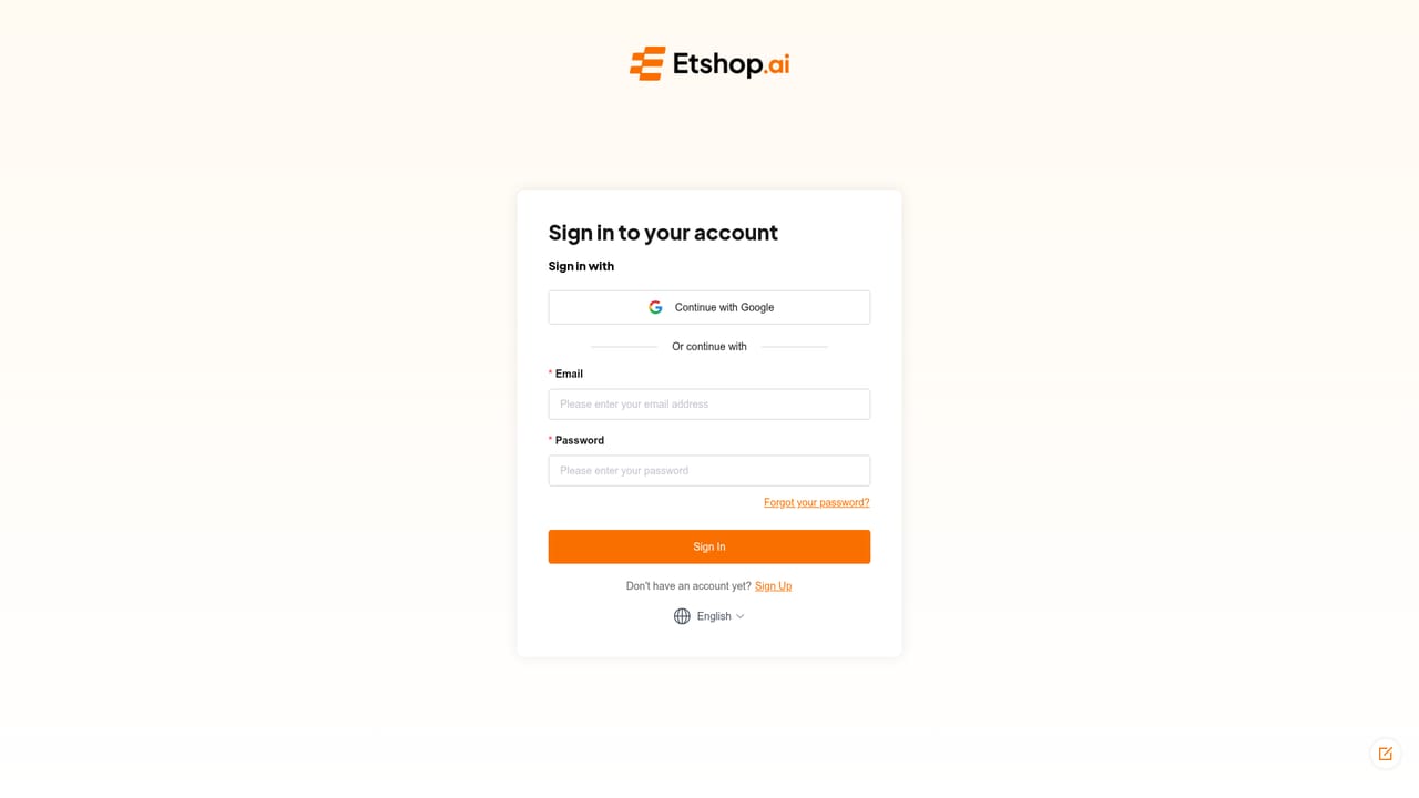 Etshop — Study competing shops