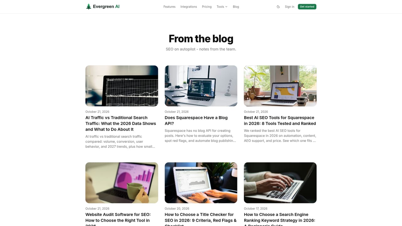Evergreen AI — Review the first articles