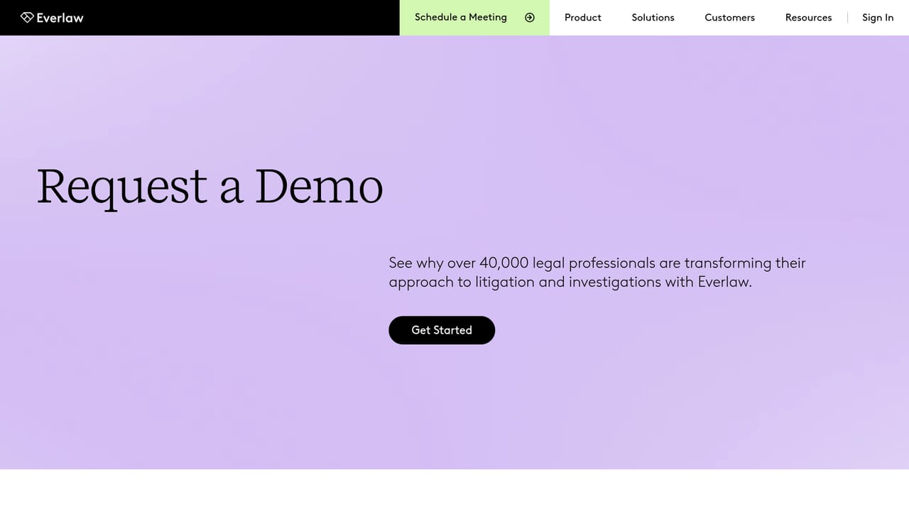 Everlaw — Request a demo and scoping call