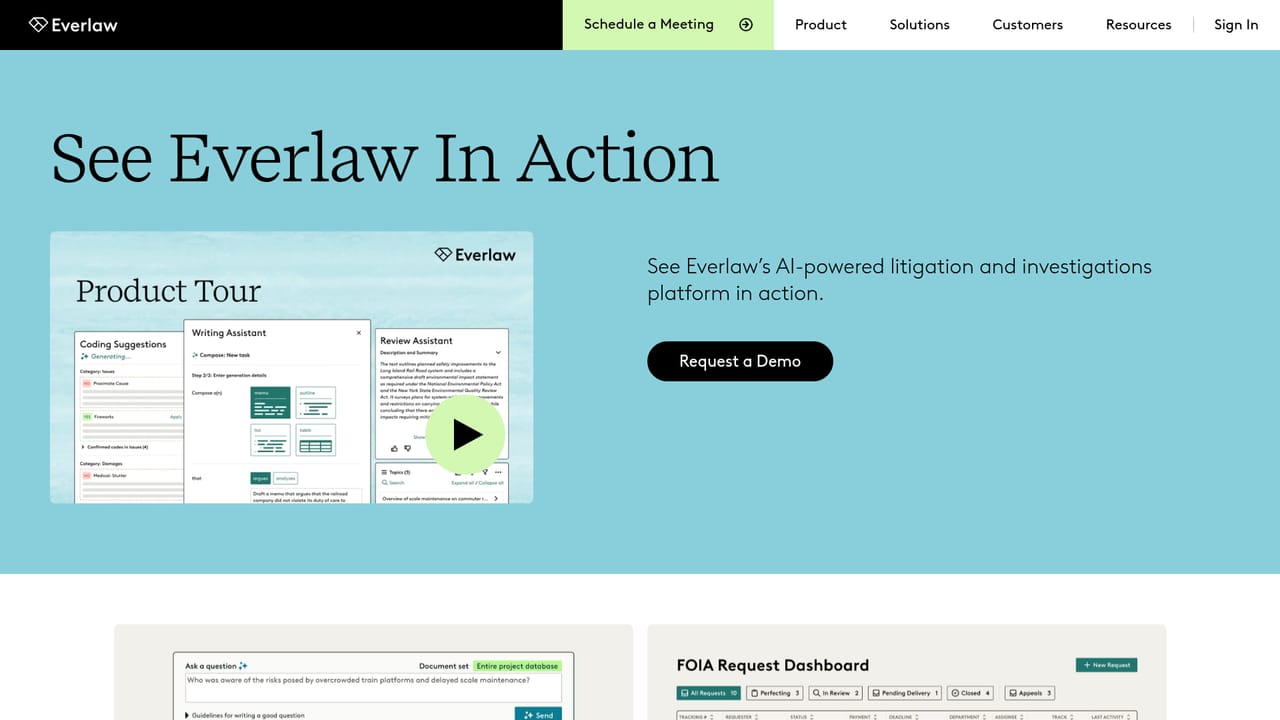 Everlaw — Watch product demos before committing