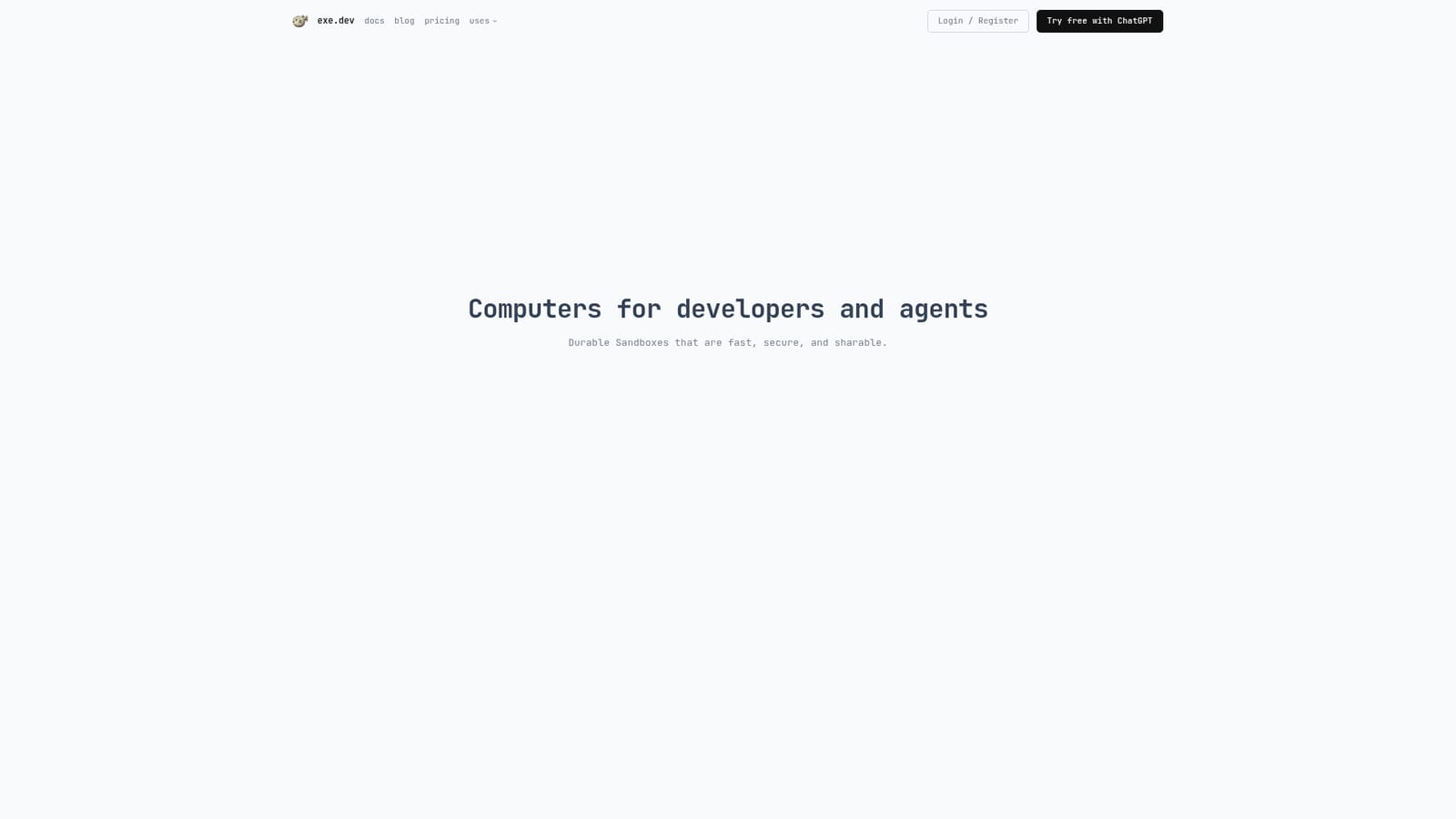 exe.dev — Sign in and open a first machine