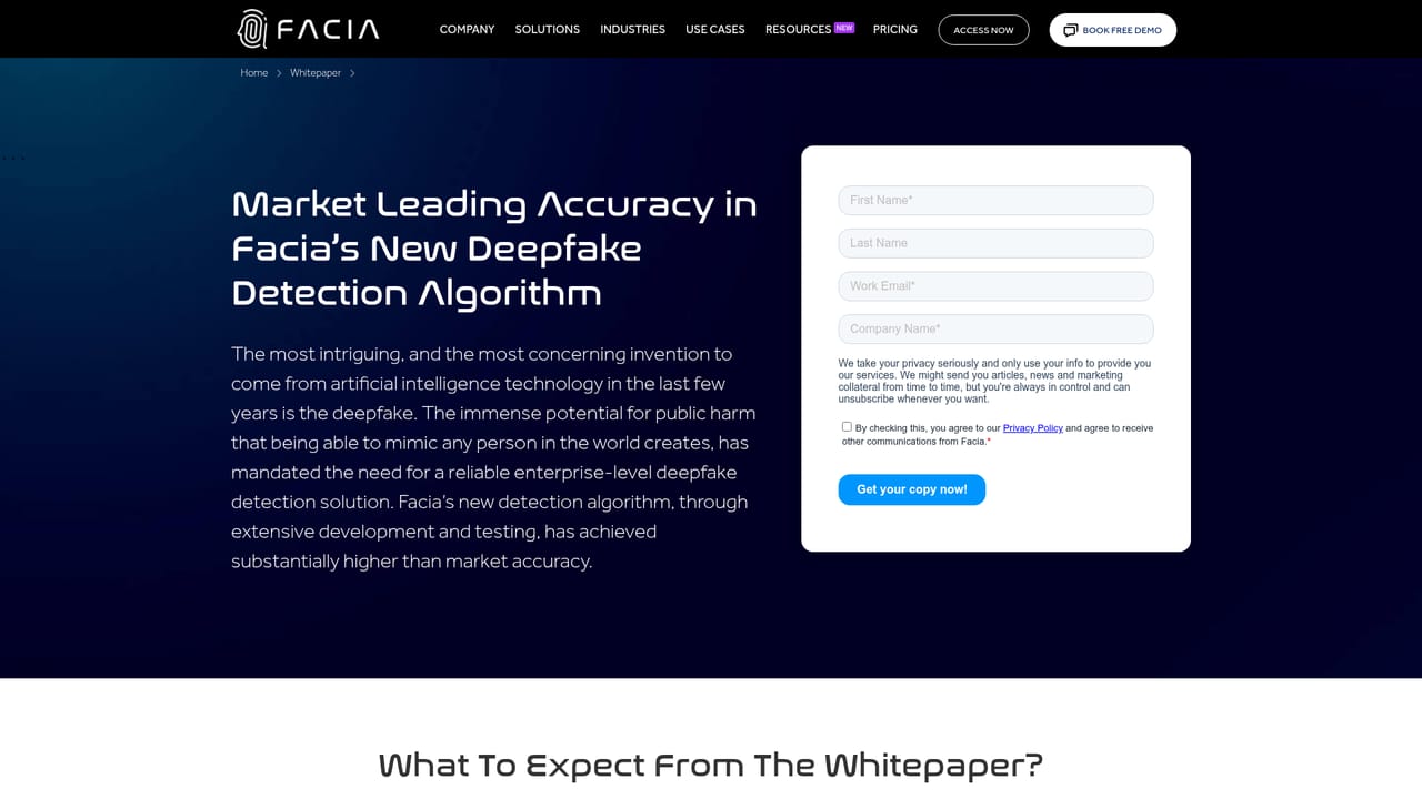 Facia AI — Review the accuracy methodology
