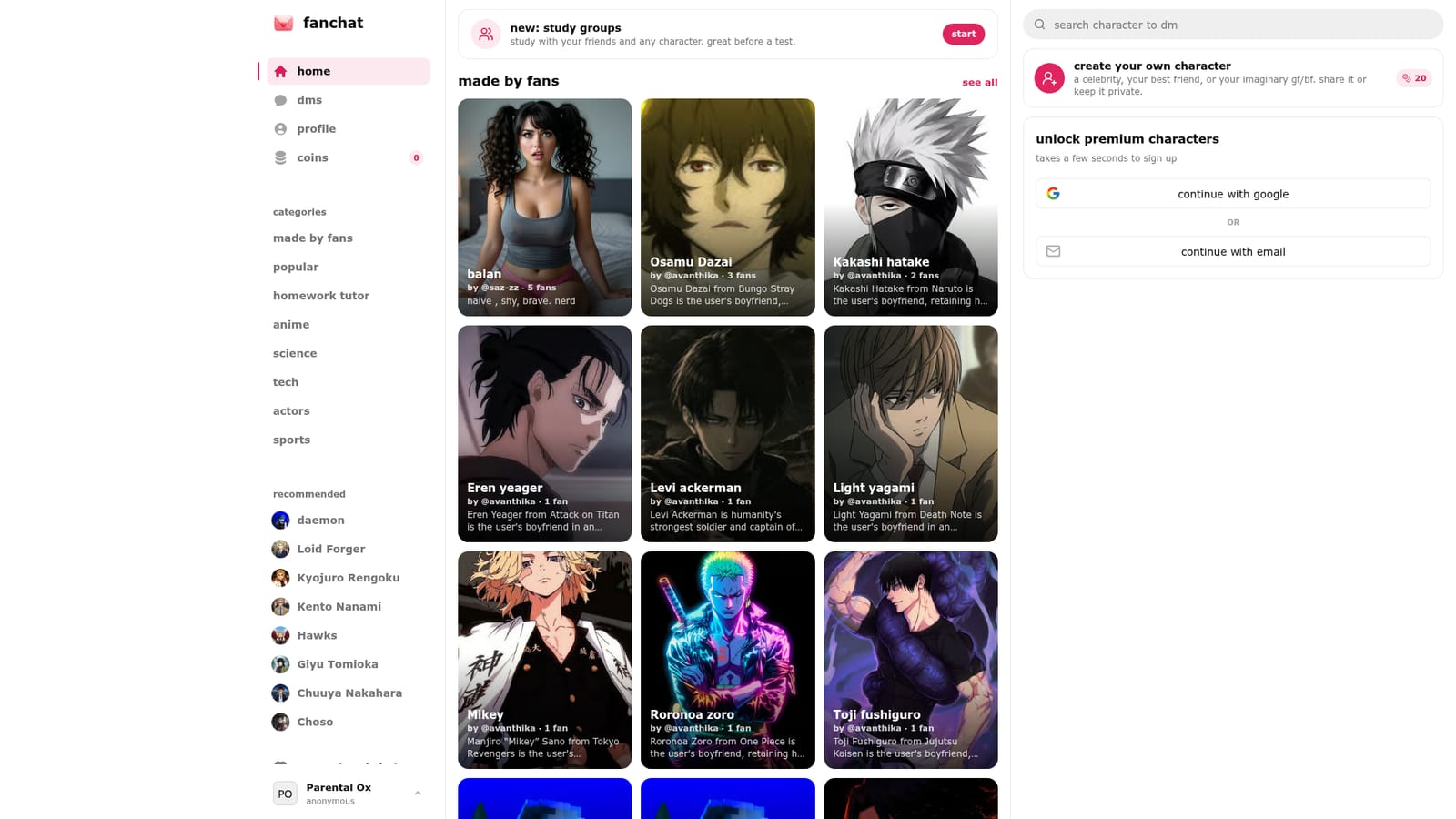 FanChat — Create a free account