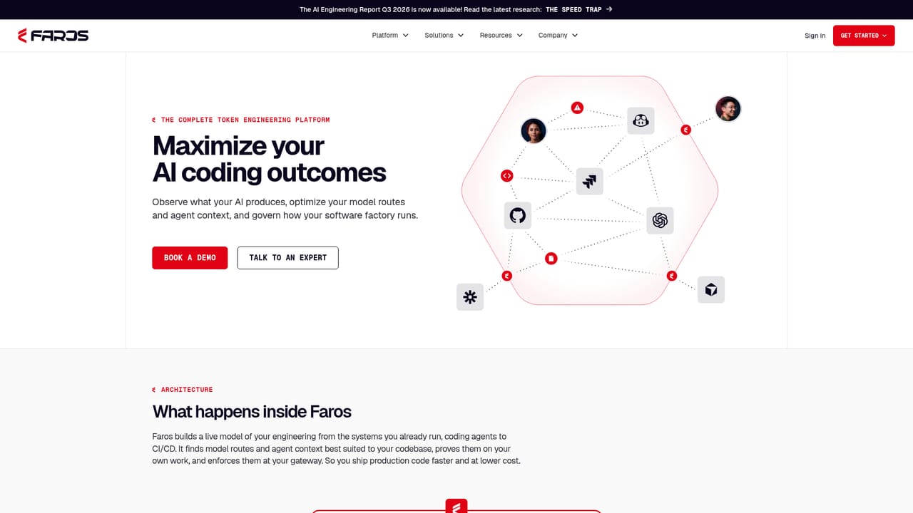 Faros — See how token flow is modeled