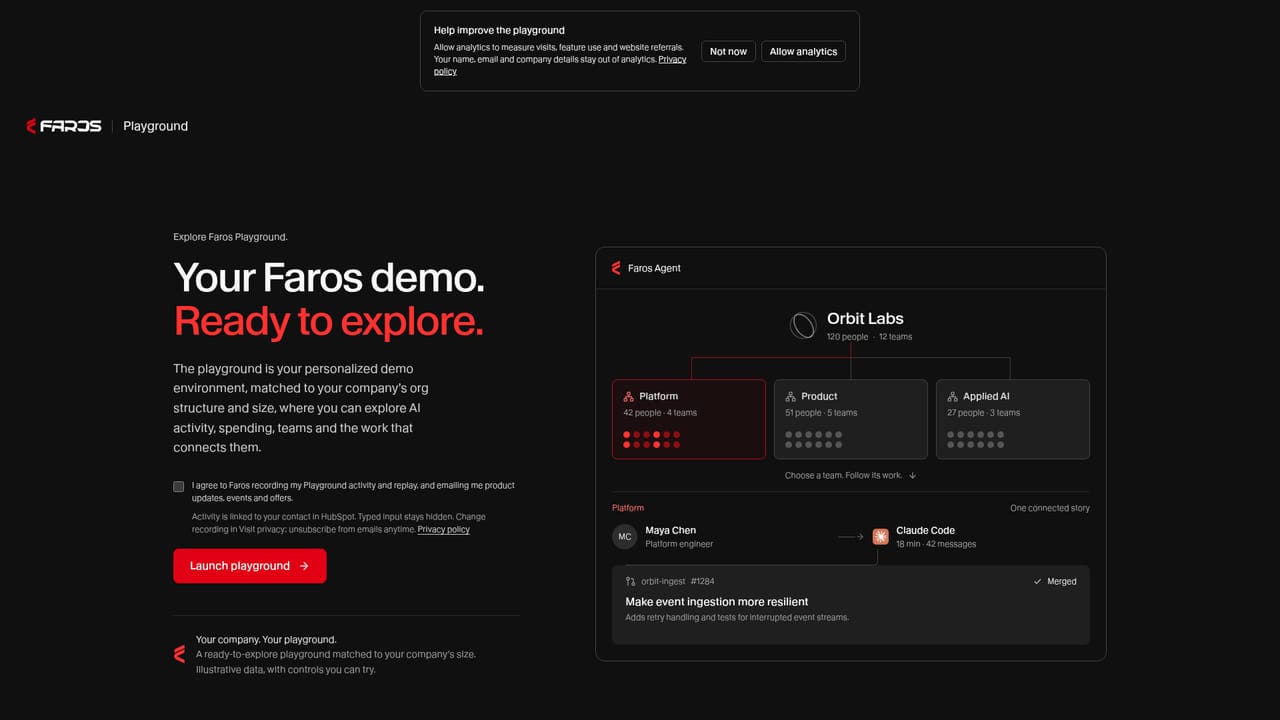 Faros — Open the demo playground