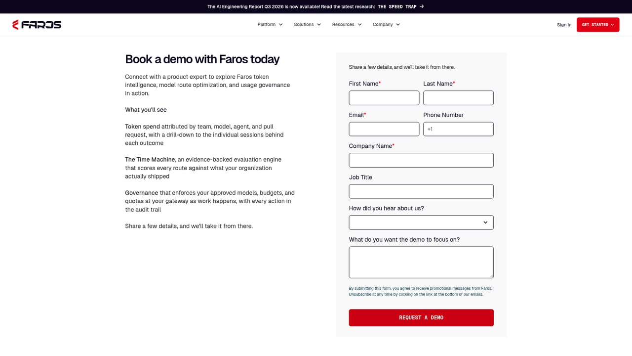 Faros — Book a working session
