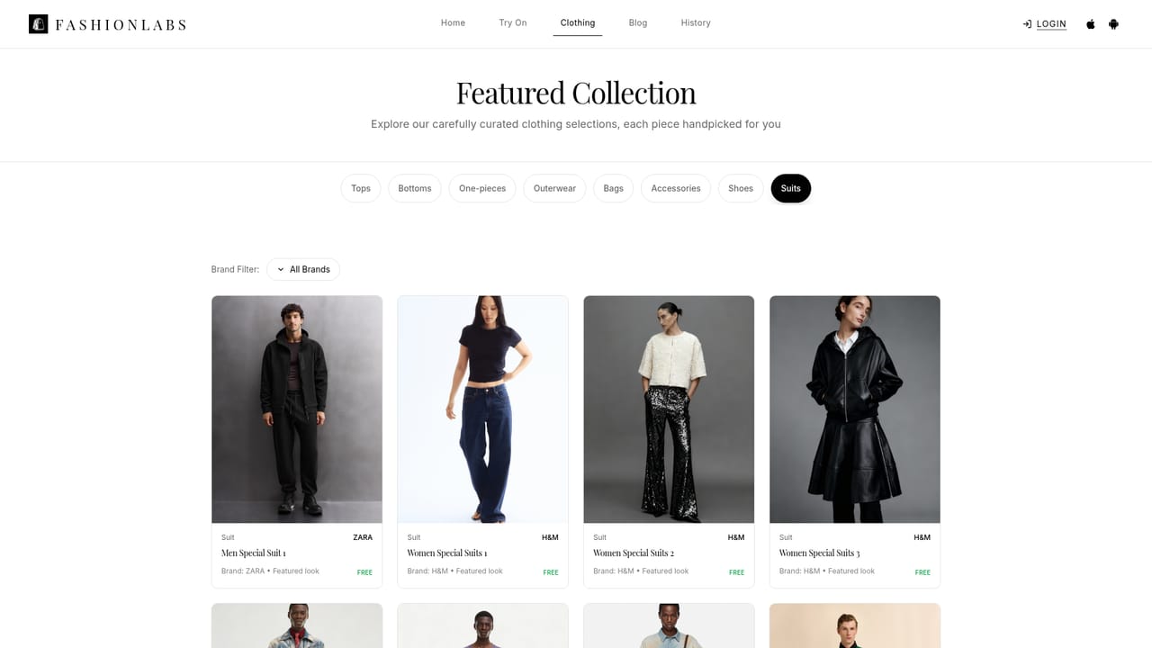 FashionLabs — Browse the outfit collection