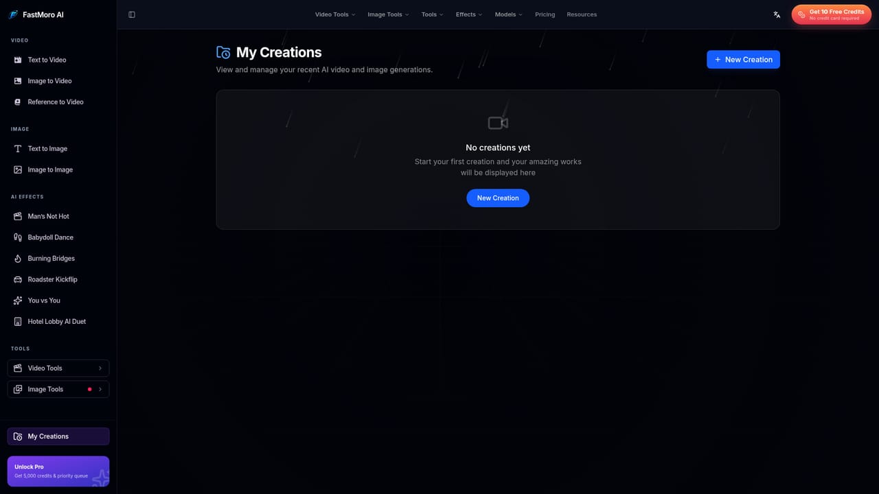 Fast Moro AI — Check your history
