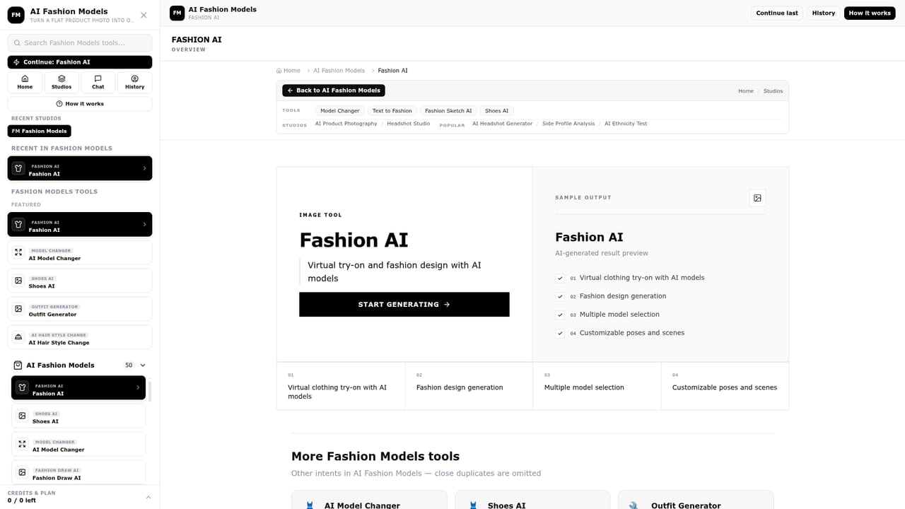 FastShot AI — Download or try a fashion model