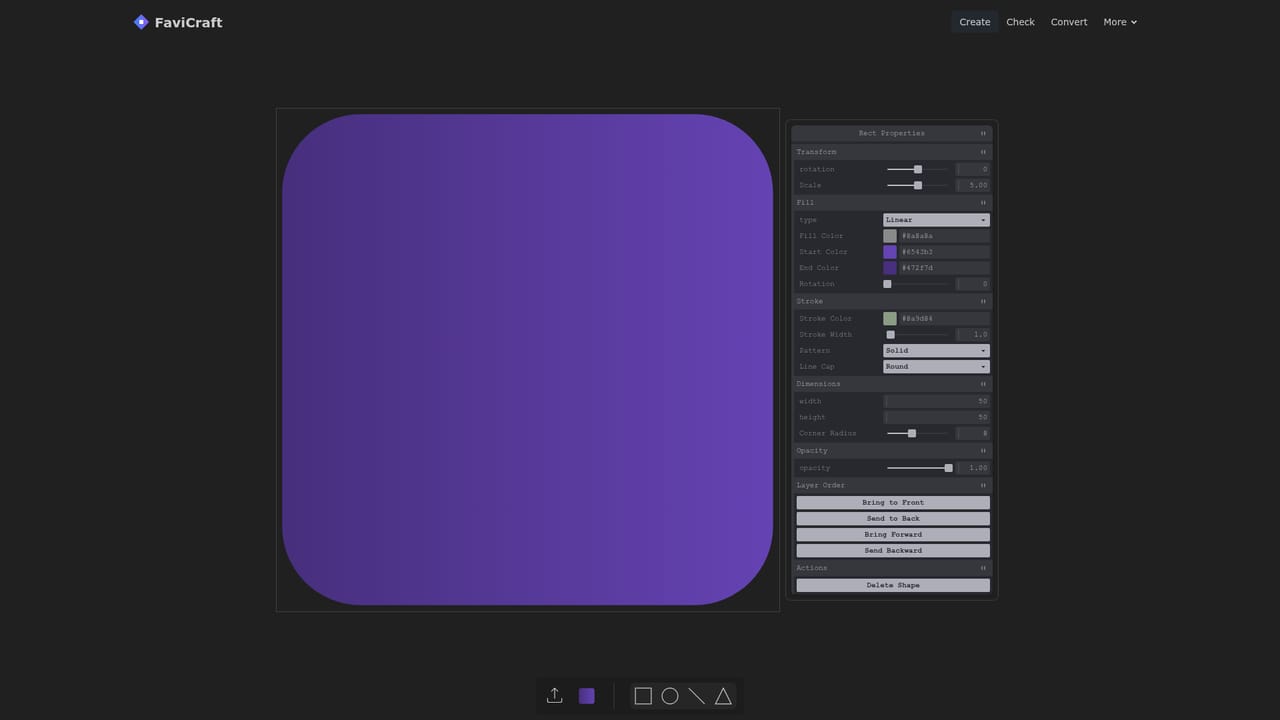 FaviCraft — Design a favicon in the drag and drop editor