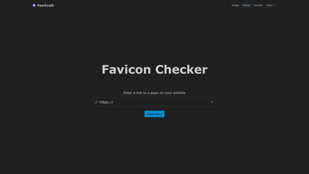 FaviCraft — Add the favicon to your site and verify it