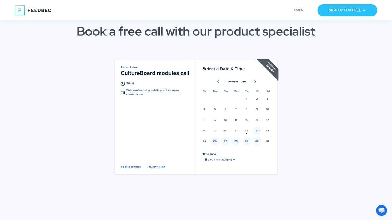FeedBeo — Book a walkthrough if needed